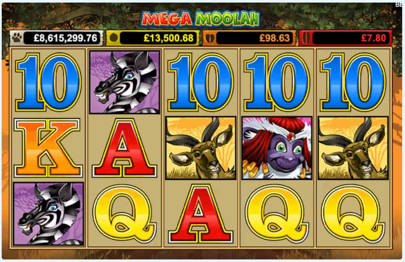 Играть в Mega Moolah 1Win